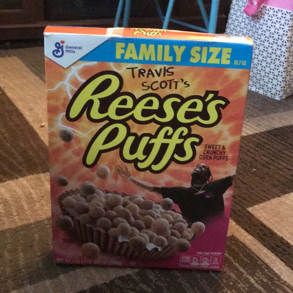 Limited time Travis Scott’s Reese’s puffs